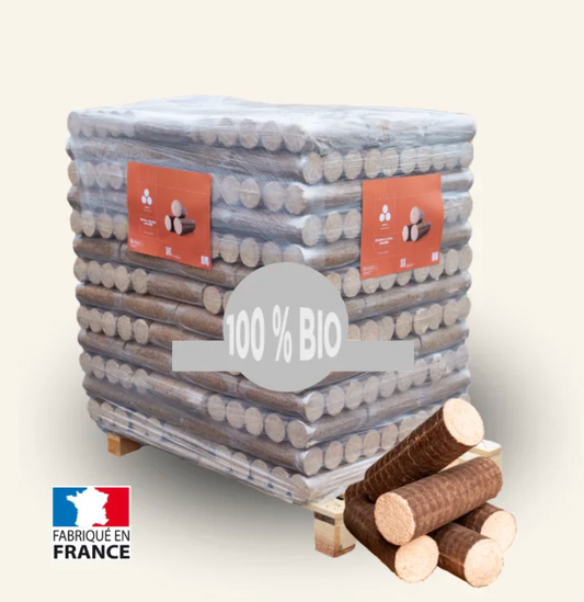 Bûches compressées Wooday – Palette de 96 packs