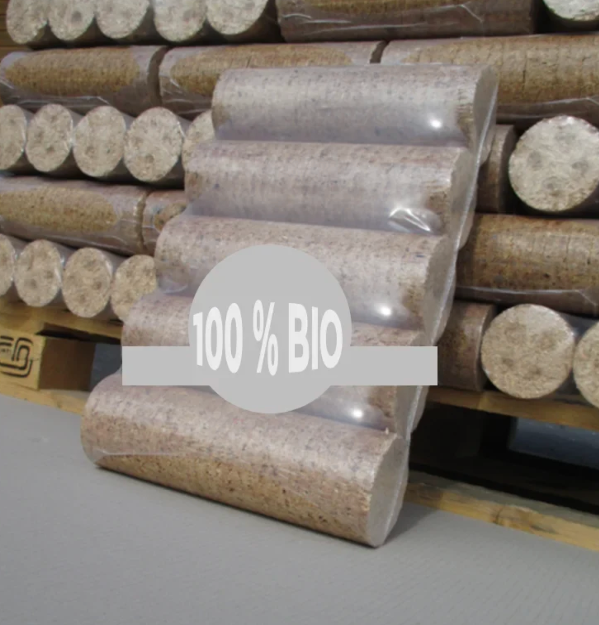 Bûches compressées Wooday – Palette de 96 packs