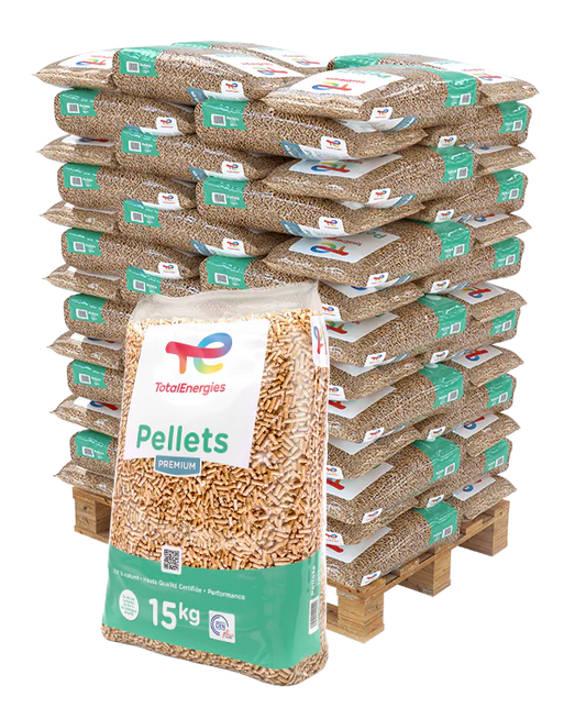 Pellets TotalEnergies – Palette de 66 Sacs (990 kg)